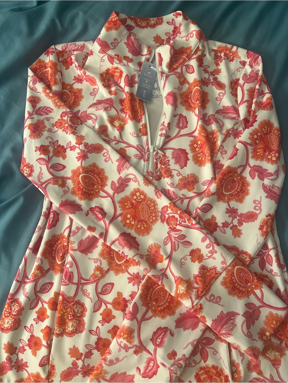 NWT Sigrid Olsen Quarter zip top and matching skirt sz SMALL - Picture 3 of 8